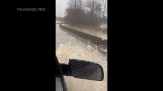 Heavy rain and flooding in Washington state [upl. by Yenttirb]