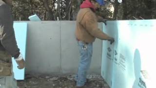 Closed Crawl Space  Installing Wall Insulation [upl. by Winikka919]