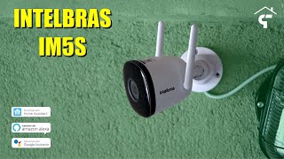 INTELBRAS IM5S  Câmera Resistente a Água compatível com ALEXA GOOGLE NVR DRV e Home Assistant [upl. by Lati429]