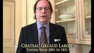 Chateau Gruaud Larose  Tasting 2001 to 1831  US Version [upl. by Enilasor]