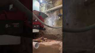 Installing washing machine waste pipe [upl. by Attaynik]