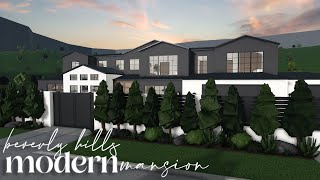 Bloxburg  Beverly Hills Modern Mansion  House Build [upl. by Collbaith355]