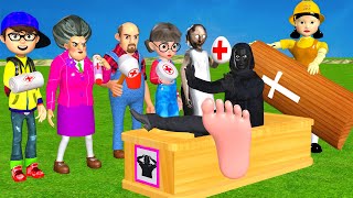 Scary Teacher 3D vs Squid Game First Aid Medical Boss Footsore Challenge 5 Times and Hulk Funny [upl. by Celestine]