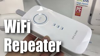 TPLink AC1750 WiFi Range Extender Repeater RE450 Setup and Review [upl. by Marilou7]