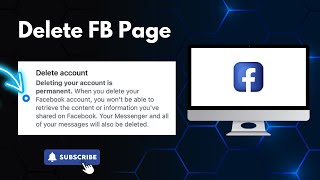 How to Delete FB Page In Pc  Esay way to Delete  30 Seconds ytvideo [upl. by Matias]