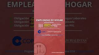 Nueva normativa de empleadashogar plan de Prevención de Riesgos Laborales PRL obligatorio [upl. by Baumbaugh]