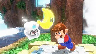 Mario Gets his First Power Moon  Super Mario Odyssey [upl. by Alyel64]