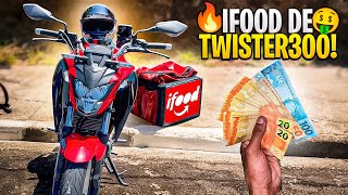 30 MINUTOS DE ENTREGAS DO IFOOD DE TWISTER 300 [upl. by Rovelli994]