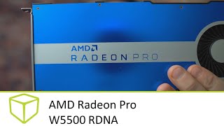 AMD Radeon Pro W5500 RDNA [upl. by Notxed802]