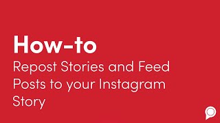 How to Repost Stories and Feed Posts to Your Instagram Story [upl. by Auot]