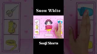 Disney Princess Snow White New Appearance dressup shorts stopmotion seegishorts2511 [upl. by Aihsad172]