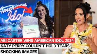 Abi Carter wins American Idol 2024 Katy Perry bursts into tears Heres the video [upl. by Seravaj6]