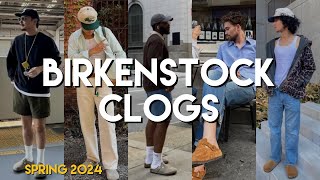 Men’s Fashion Trends 2024  Birkenstock Clog Outfit Ideas  Fashion Style Blog 2024 [upl. by Eeloj]