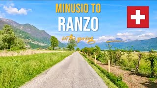 Driving in Switzerland 🇨🇭from Minusio to Ranzo in May 2023 [upl. by Enyehc859]