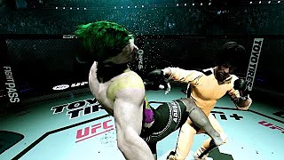 Bruce Lee Vs Sato  EA Sports  UFC 4  PS5  Gameplay  MjB [upl. by Eelrihs670]