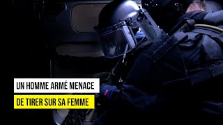 Un homme armé menace de tirer sur sa femme [upl. by Acirem]