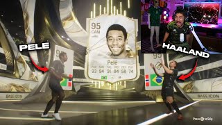 OMGGG PELE amp HAALAND IN THE SAME PACK 🔥  LUCKIEST FC 24 PACK OPENING REACTIONS COMPILATION 2 [upl. by Novaj394]