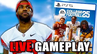 Lebron James Plays College Football 25 LIVE [upl. by Mccoy]