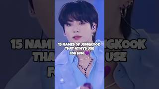 15 names of Jungkook that ARMYs use for him 💜💜bts btsarmy ytshorts fypシ btsedits jungkook [upl. by Sachs]