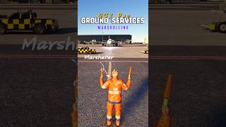 Handzeichen eines Marshallers erklärt Aircraft Ground Handling mit GSX Pro msfs2020 aviation [upl. by Hoem831]