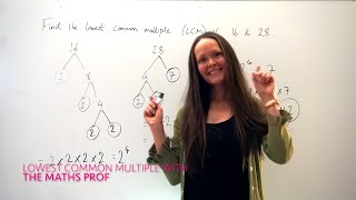 The Maths Prof Lowest Common Multiple  Least Common Multiple LCM of 2 numbers [upl. by Grayson]