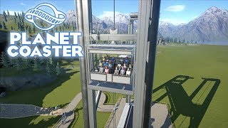 Planet Coaster Studios Pack Horror Heights POV  MultiDrop Tower [upl. by Lartnom]