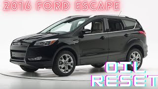 2016 Ford Escape Oil Reset [upl. by Orsini444]