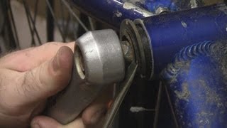 Trick for Removing a Bottom Bracket on a Bicycle [upl. by Atinyl]