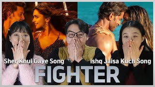 SUBKorea Actor amp Actress React to Fighter Ishq Jaisa Kuch Sher Khul Gaye Song  Hrithik  Deepika [upl. by Baum]