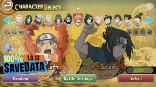 Naruto Ultimate Ninja Storm mobile  Unlock all character  100 save data [upl. by Ennyleuqcaj]