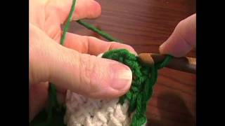 Entrelac Crochet Blanket Part 17 corner 2 [upl. by Horn]