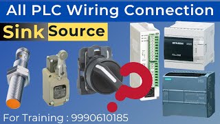 Learn Complete Wiring of all PLC PLC Wiring connection with Sensor amp Switch PLC Source Sink Wiring [upl. by Rosamund505]