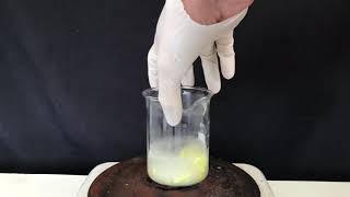 Making sodium polysulfide short clip [upl. by Stutsman]