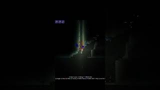 Terraria Where you randomly dig into nonexistent caves gaming shorts terraria [upl. by Acirne]