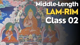 Middle Length LamRim  Geshe Tsering Phuntsok Class 2 [upl. by Rehtaeh]