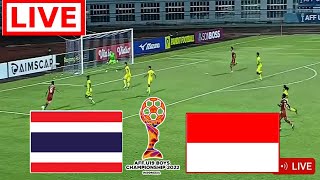 Indonesia vs Thailand u19 Live Football  The final Asia AFF U19 youth championship Gameplay pes21 [upl. by Lladnyk]