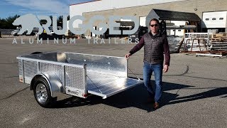 Tailgate Option  5x8 ALL Aluminum Utility Trailer [upl. by Reinhard541]