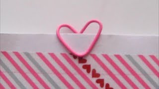 Heart Paper Clip tutorial [upl. by Hirsch]