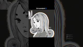 Kirie speedpaint 🌀 kirie uzumaki junjiitocollection art speedpaint [upl. by Alena882]