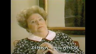 Zinka Milanov about her MET career and Tosca 1983 [upl. by Jerad542]