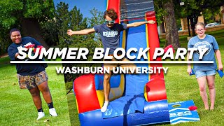 Experience campus life during Washburn’s Summer Block Party [upl. by Hpseoj]