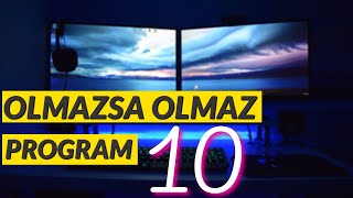 HER BİLGİSAYARDA MUTLAKA OLMASI GEREKEN 𝟭𝟬 𝗣𝗥𝗢𝗚𝗥𝗔𝗠 ÜCRETSİZ [upl. by Llevol]