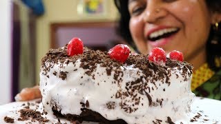 How to do Icing on a Cake  For beginners  Eggless Chocolate cake  बाजार जैसा केक पर icing करे [upl. by Lonergan407]