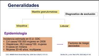 Mastitis granulomatosa  posgrado Infectología UNAL [upl. by Antonietta497]