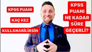 KPSS puanı kaç kez kullanılır Geçerliliği ne kadardır kpsslisans kpssönlisans kpssortaogretim [upl. by Yaker]