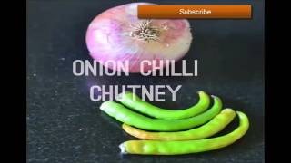 Easy no cook Raw Onion Chutney Recipes [upl. by Vernen]