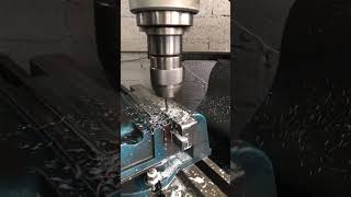 PRECISION DRILLING ON A MANUAL MILLING MACHINE DRILLING MANIFOLD PART  WORKSHOP JOB FACTORY [upl. by Annola]