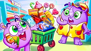 Grocery Store Song 🛒  Funny Kids Songs 😻🐨🐰🦁 And Nursery Rhymes by Baby Zoo [upl. by Rebmit973]