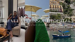 TRAVEL VLOG  SOUTH OF ITALY  PICKING UP MY CHANEL SLINGBACKS  BEACH CLUG IN AMALFI  NAPOLI FOOD [upl. by Allehcram]