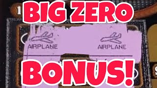 BIG ZERO BONUS on an EXPENSIVE lottery ticket  ARPLATINUM [upl. by Acimak700]